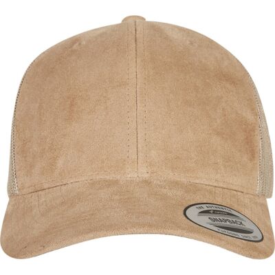 Imitation suede leather trucker cap (6606SU) Thumbnail