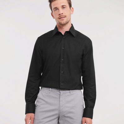 Long sleeve easycare tailored Oxford shirt Thumbnail